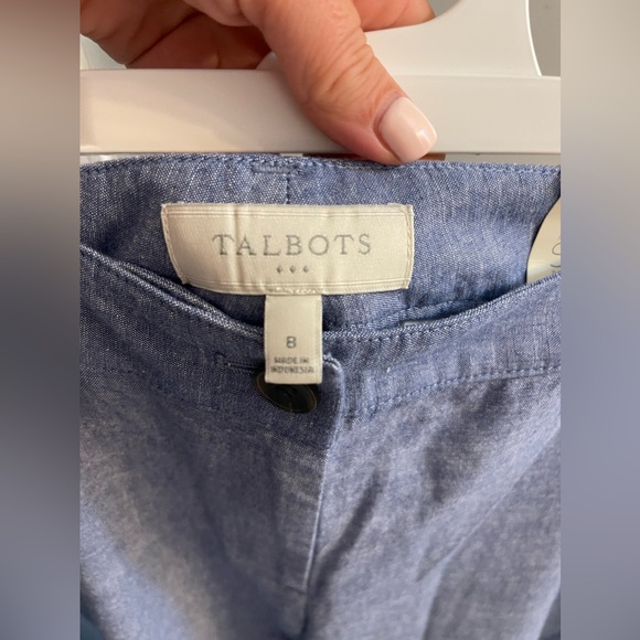 Talbots Women’s Weekend Chinos in Chambray Size 8-NWT - Picture 6 of 7